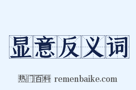 显意反义词是什么意思的图片